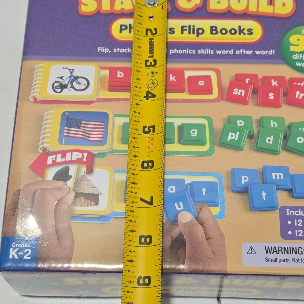 Lakeshore Stack & Build Phonics Flip Books TT331 Grades K-2 Learning Toy NEW